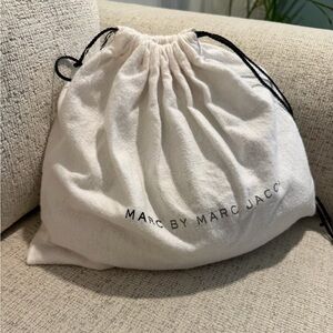 Marc by Marc Jacobs Dark Grey Leather Bag with Gold Plaque